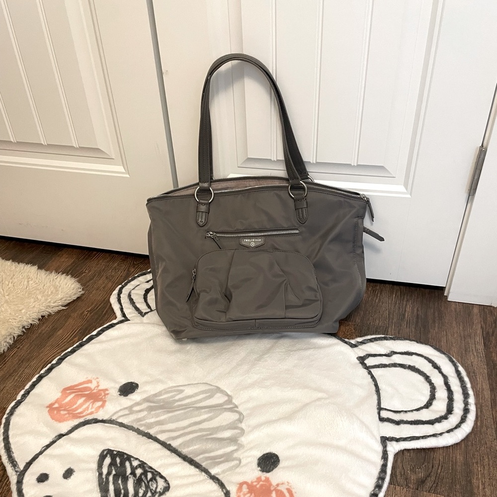 Twelve Little Gray Tote Diaper Bag